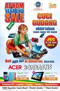 Pameran Komputer APKOM Yes Akhir Tahun Desember JEC