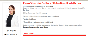 Jasa Website Dealer Mobil dan Sales Mobil Promo Profile