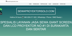 sewa proyektor solo